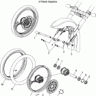V06CB26CA KINGPIN ALL OPTIONS Wheel, front (spoked) - v06cb26 all options