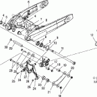 V06HB26 VICTORY HAMMER ALL OPTIONS Swing arm and suspension, rear - v06hb26 / all opt...