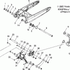 V06CB26CA KINGPIN ALL OPTIONS Swing arm and suspension, rear - v06cb26 all optio...