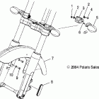 V05AB16/EC16/GB16 VICTORY VEGAS ALL OPTIONS Front fender and turn signals - v05ab16 / ec16 / g...