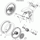 V05CB16/DC16 KINGPIN/NESS ALL OPTIONS Front wheel (spoked) - v05cb16 / dc16 / all option...