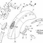 V05CB16/DC16 KINGPIN/NESS ALL OPTIONS Rear fender and taillight - v05cb16 / dc16 / all o...