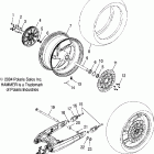 V05HB26 VICTORY HAMMER ALL OPTIONS Rear wheel (billet) - v05hb26 / all options