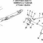 V05HB26 VICTORY HAMMER ALL OPTIONS L.h. footpeg / shifter - v05hb26 / all options