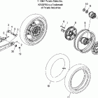 V05CB16/DC16 KINGPIN/NESS ALL OPTIONS Rear wheel (spoked) - v05cb16 / dc16 / all options