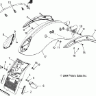 V05AB16/EC16/GB16 VICTORY VEGAS ALL OPTIONS Rear fender and taillight - v05ab16 / ec16 / gb16a...