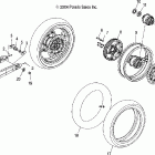 V05AB16/EC16/GB16 VICTORY VEGAS ALL OPTIONS Rear wheel (spoked) - v05ab16 / ec16 / gb16all opt...