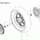 V04TB16CA TOURING CRUISER ALL OPTIONS Rear wheel (cast) - v04tb16 / all options