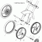 V04GB16/NC16 VICTORY VEGAS ALL OPTIONS Front wheel (billet) - v04gb16 / nc16 / all option...