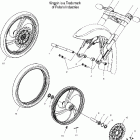 V04CB16 KINGPIN ALL OPTIONS Front wheel (cast) - v04cb16 / all options