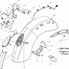 V04CB16 KINGPIN ALL OPTIONS Rear fender and taillight - v04cb16 / all options