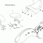 V04GB16/NC16 VICTORY VEGAS ALL OPTIONS Seat and backrest (touring) - v04gb16ca / cb / cc ...