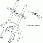 V04GB16/NC16 VICTORY VEGAS ALL OPTIONS Front fender and turn signals - v04gb16 / nc16 / a...