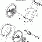 V04GB16/NC16 VICTORY VEGAS ALL OPTIONS Front wheel (spoked) - v04gb16ca / cb / cc / ce / ...