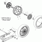 V04CB16 KINGPIN ALL OPTIONS Rear wheel (billet) - v04cb16 / all options