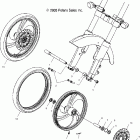 V04GB16/NC16 VICTORY VEGAS ALL OPTIONS Front wheel (cast) - v04gb16ca / cb / cc / ce / cg...