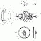 V03CB16CA CLASSIC CRUISER ALL OPTIONS Rear wheel (laced) - v03cb16 / all options