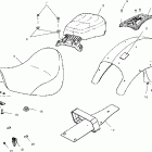 V03CB16CA CLASSIC CRUISER ALL OPTIONS Seat and rear fender - v03cb16 / all options