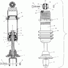 V02CD16 DELUXE CRUISER ALL OPTIONS Rear shock - v02cd16 / all options
