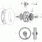 V02CD16 DELUXE CRUISER ALL OPTIONS Rear wheel - v02cd16 / all options