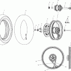 V02CD16 DELUXE CRUISER ALL OPTIONS Front wheel - v02cd16 / all options