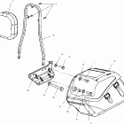 V01CD15CC DELUXE CRUISER Backrest and saddlebag - v01cd15cc