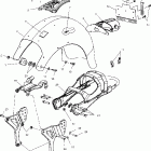 V01CD15CC DELUXE CRUISER Subframe and rear fender - v01cd15cc