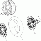 V00CS15CD SPORT CRUISER Front wheel - v00cs15dc