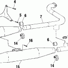 V00CB15CD STANDARD CRUISER Exhaust system - v00cb15dc