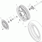 V00CB15CD STANDARD CRUISER Front wheel - v00cb15dc