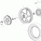 V00CB15CD STANDARD CRUISER Rear wheel - v00cb15dc