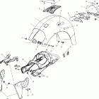 V00CB15CD STANDARD CRUISER Subframe and rear fender - v00cb15dc