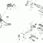 V00CS15CD SPORT CRUISER Shift lever and footpeg mounting - v00cs15dc