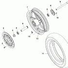 V99CB15DB STANDARD CRUISER Front wheel - v99cb15da