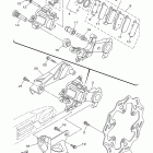 WR250FY Задний суппорт тормозной