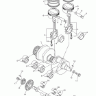 V MAX VMX17BCB/VMX17BB Коленчатый вал и Поршень