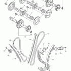 V MAX VMX17BCB/VMX17BB Цепь механизма газораспределения