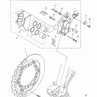 WR250FY Передний тормозной суппорт