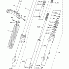 XT250 XT250BC/XT250B Передняя вилка