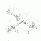 TTR110EY Коленчатый вал и Поршень