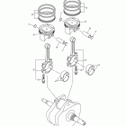 V STAR 950-XVS95YB/XVS95YCB Коленчатый вал и Поршень