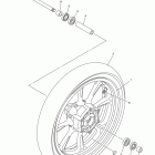 V STAR 950-XVS95YB/XVS95YCB Переднее колесо