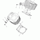 V STAR 950-XVS95YB/XVS95YCB Цилиндр