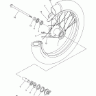 V STAR 650 CUSTOM-XVS65YCL/XVS65YL Переднее колесо
