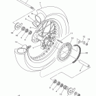 XT250 XT250BC/XT250B Заднее колесо