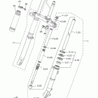 TW200Y/TW200YC Передняя вилка