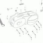 Mini DS 90 4-strokes Crankcase cover, left