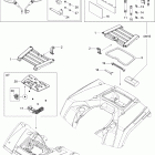 Outlander 650 STD 4 X 4 09- front and rear trays std