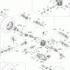 Outlander Max 400 XT 4 X 4 08- drive system, rear xt