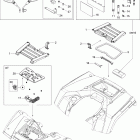 Outlander 800 XT 4 X 4 09- front and rear trays xt